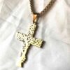 Collier pendentif croix style arbre vie boutique bijoux-harmonie Collier pendentif croix style arbre vie