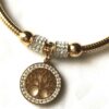 Bracelet doré breloque pendentif arbre vie