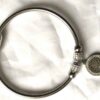 Bracelet rond argenté breloque pendentif arbre vie
