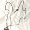 Chaine collier pendentif argenté cercle arbre vie coeurs