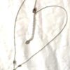 Chaine collier pendentif argenté étoile nord minimaliste mini perles chaine