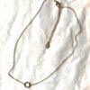 Chaine collier pendentif petit cercle plat ouvert