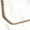 Collier chaine éblouissante pierres blanches carrées zircon
